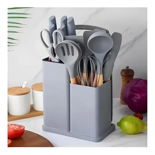 utensilios cocina silicona *19 + tabla